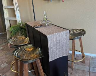 Tractor seat barstools
