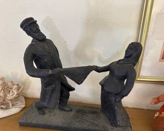 Jewish couple dancing figurine