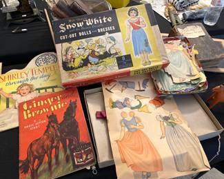 Snow White Paper Dolls and Shirley Temple Book