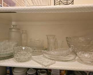Lot Of Mostly Midcentury Glass Items