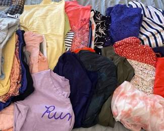 Large Lot Of Ladies Tops