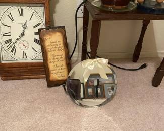 Vintage Style Clock, Decor. and More