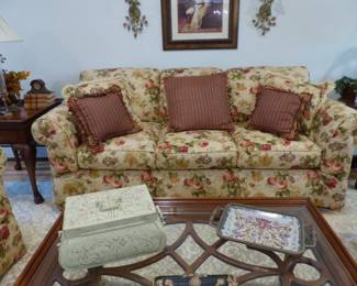 Floral sofa