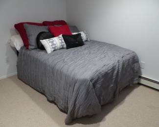 Queen size mattress, bedding