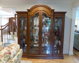 Three section curio/display wall unit