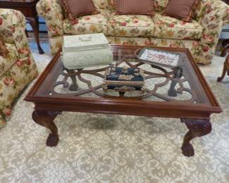 coffee table, bric-a-brac