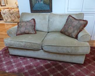 Pair of Century Furniture neutral loveseats
