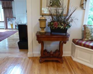 Small console table, bric-a-brac