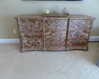 Faux finish dresser