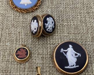 Fab assortment of Vintage English Jasperware 