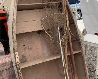 Early 8’ wooden Row Boat 