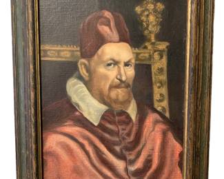 c1940 Pope Oil painting by Louis E Stettler