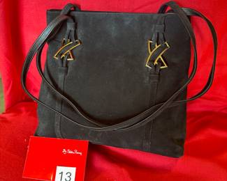 BUY IT NOW! $30. Paloma Picasso, Black Suede, Handbag. New. Dimensions are 12"W x 10.5"H x 4"D.
