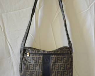 BUY IT NOW! $200. Vintage Fendi Zucca Coated Cloth Crossbody Handbag and Coin Pouch. Dimensions are approx. 13"W x 9"H x 3"D.