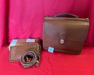 BUY IT NOW! $300. Coach, British Tan, Willis Bag, with Wallet, New. Dimensions are 10.5"W x 9.5"H x 3.5"D.