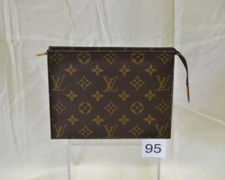 BUY IT NOW! $400. Louis Vuitton Cosmetic Bag. Dimensions are approx. 7.5"W x 5.75"H x 1.5"D.
