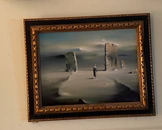 Surrealist oil painting by Robert Watson 