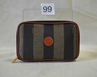 BUY IT NOW! $100. Fendi Cosmetic Bag. Dimensions are approx. 7"W x 4.5"H x 1"D.
