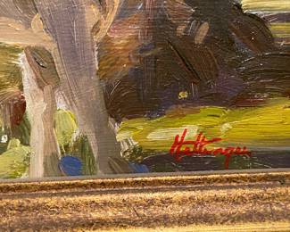 Oil on board, by Hettinger