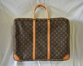 BUY IT NOW! $800. Louis Vuitton Suitcase. SP0966. Sirius 50. Coated Canvas with Leather Trim. Dimensions are 20” W x 15”D x 6”H. Brand new.