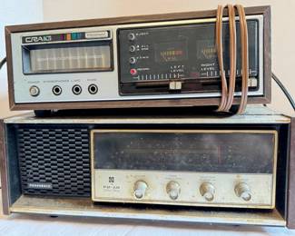 Craig 8Track Stereo Recorder  Panasonic FMAM Solid State Radio Both Turn On