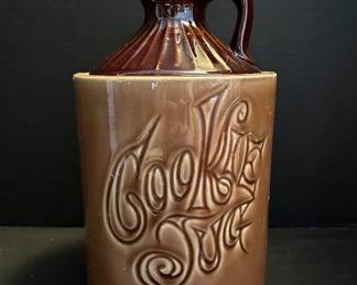 McCoy Pottery Brown Glazed Vintage Cookie Jug