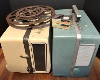 Vintage Projectors Bell  Howell, Singer, Projector Screens,  Equipment