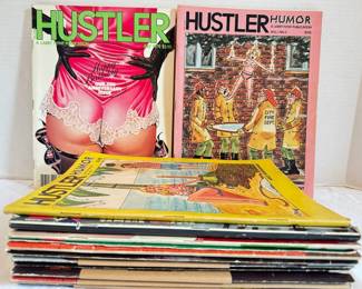1970s 80s Hustler and Hustler Humor Magazines 13 Total
