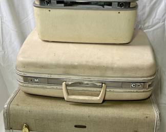 Three Vintage Samsonite Suitcases