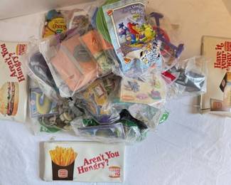Assortment of Burger King Kids Toys And Wallets