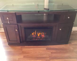 Electric cabinet fireplace