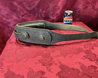 Antique horse collar US brass buttons 