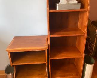 Nightstand and Bookshelf