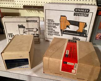 Vintage Stanley Bostitch T31 BRAD NAILER 18ga Finish Nailer in Box T31-1B                                                                               Vintage Bostitch Pneumatic Brad Nailer - Nail Gun            
 Sears Craftsman Orbital Air Sander 918827 Heavy Duty 3/16 in Stroke   
