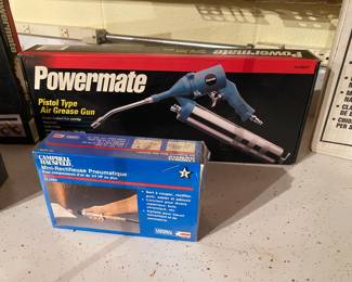 Powermate Air Grease Gun, Pistol Type                               Campbell Hausfeld Air Powered Mini Die Grinder Model TL-1020