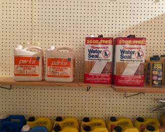 New gallons on Thompson's water seal & Parks Muriatic Acid
