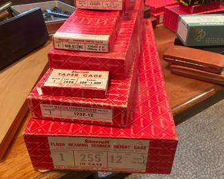 Vintage Starrett Machinist Tools Flush Reading Vernier Height Gage
Vintage Starrett Machinist Tools Master Vernier Caliper
Vintage Starrett Machinist Tools Taper Gage
Vintage Starrett Machinist Tools Vernier Depth Gage
Vintage Starrett Machinist Tools Drive Pin Punches
Vintage Starrett Machinist Tools Spacing Center Punch

