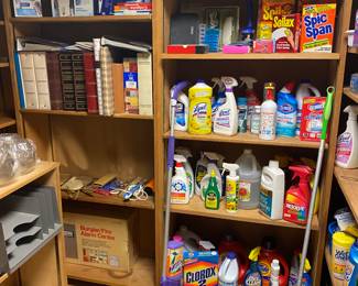 tons of cleaning supplies