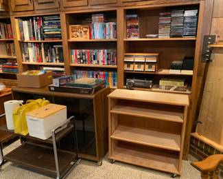 Tons of books, CD's, VHS & Cassett tapes