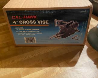 Cal Hawk NEW 4-inch cross Vise 