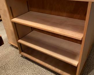 Beautiful Bookcases on wheels - Can either be stained or painted, rolls anywhere you need it plenty to choose from. Hand made by owner