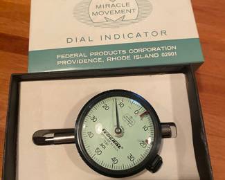 Vintage Federal C81 dial indicator IOB old machine shop tool