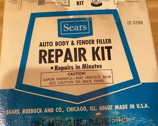 Sears Auto Body & Fender Filler Repair Kit Model 28-3288 NEW in Box