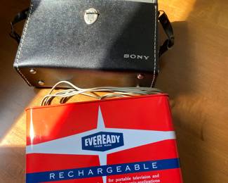 Vintage Eveready battery for portable electronics