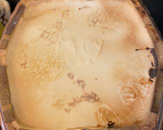 Vintage McCoy Cookie Jar Lamb in wicker Basketweave Basket