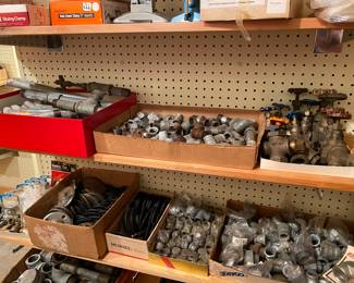 Threaded Pipe - Caps, Tees, Elbows, Floor & Wall Flanges & Shut off Valves