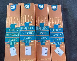 Vintage Eagle Turquoise Drawing Leads