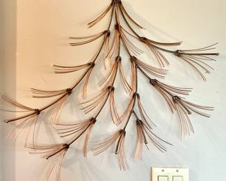 Copper Metal Branch Art