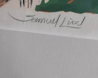 Samuel Lind signed print