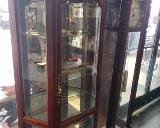 Curio cabinet.